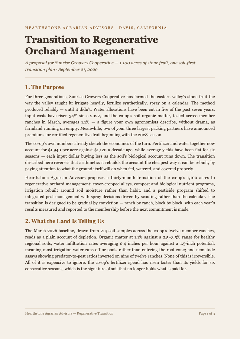 Earth tone natural business proposal